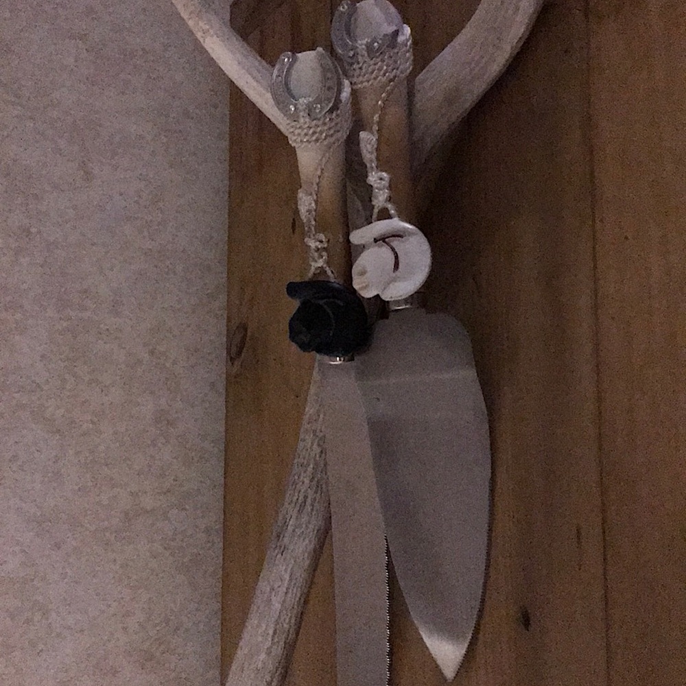 Western wedding cake serving utensils